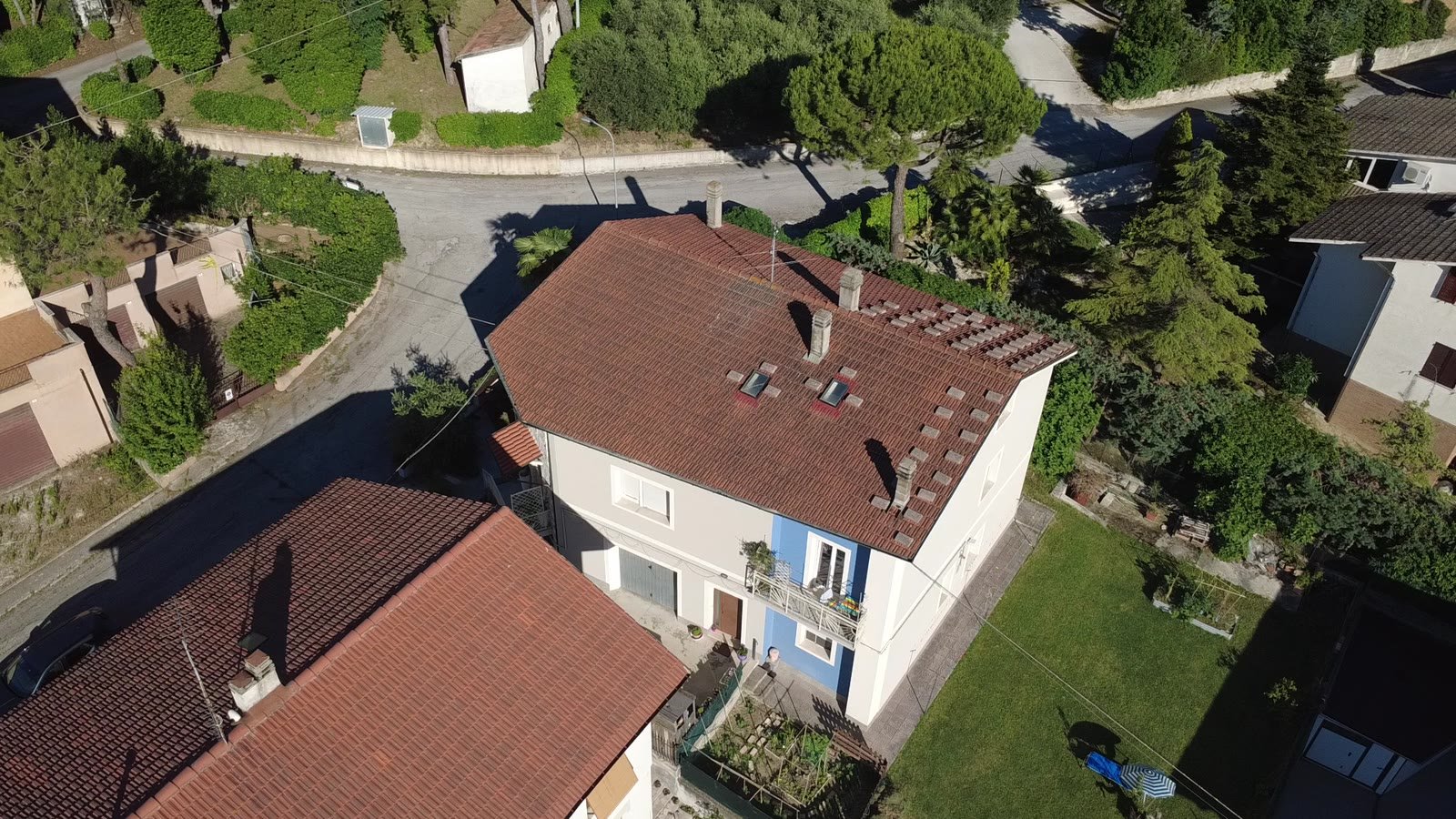 Vista aerea della proprietà